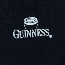 Load image into Gallery viewer, Early 00's Cotton Traders "Guinness" Embroidered Beer Logo Black Grey Polo Shirt