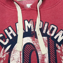Load image into Gallery viewer, CHAMPION “NYC Athletics” Distressed Style Spellout Graphic Pullover Hoodie