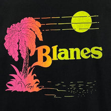 Load image into Gallery viewer, Vintage 90’s Blanes Souvenir Tropical Graphic Spellout Black T-Shirt
