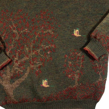 Load image into Gallery viewer, Vintage P.G.FIELD "Wind Stopper" Windbreaker Lined Embroidered Pheasant Wool Knit Sweater Jumper