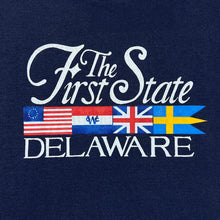 Load image into Gallery viewer, Vintage 90's Screen Stars THE FIRST STATE "Delaware" Souvenir Graphic Single Stitch T-Shirt