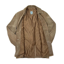 Load image into Gallery viewer, Vintage TOM ENGLISH Classic Genuine Real Tan Suede Leather Blazer Jacket