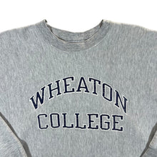 Load image into Gallery viewer, Vintage 90's Champion Reverse Weave WHEATON COLLEGE Spellout Graphic Crewneck Sweatshirt
