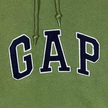 Load image into Gallery viewer, GAP Classic Embroidered Big Logo Spellout Green Pullover Hoodie