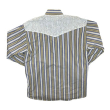 Load image into Gallery viewer, Focus Multi Striped Patterned Western Style Long Sleeve Shirt