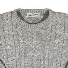 Load image into Gallery viewer, Vintage TOM SAYERS Classic Cream Cable Knit Acrylic Wool Sweater Jumper