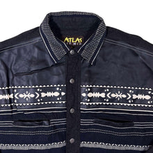 Load image into Gallery viewer, Atlas For Men Aztec Pattern Cowboy Western Flannel Long Sleeve Shirt