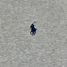 Load image into Gallery viewer, POLO RALPH LAUREN "Pima Cotton" Classic Embroidered Mini Logo Grey V-Neck Knit Sweater Jumper