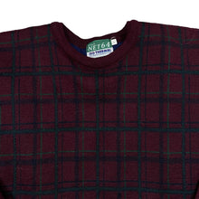 Load image into Gallery viewer, Vintage STYLO NET 64 "ISO Thermal" Plaid Check Lightly Padded Fleece Lined Sweater Jumper