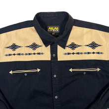 Load image into Gallery viewer, Vintage ATLAS FOR MEN Cowboy Western Embroidered Panel Cotton Long Sleeve Shirt