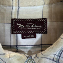 Load image into Gallery viewer, Vintage MARLBORO CLASSICS Multi Plaid Check Long Sleeve Cotton Button-Up Shirt