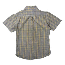 Load image into Gallery viewer, Dickies Brown White Orange Multi Check Short Sleeve Cotton Button-Up Shirt