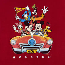 Load image into Gallery viewer, Vintage 90's Disney "Houston" Character Souvenir Spellout Graphic Red T-Shirt