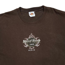 Load image into Gallery viewer, Early 00's HARD ROCK CAFE "Berlin" Souvenir Gothic Tattoo Dragon Tiger Spellout Graphic T-Shirt