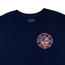 Load image into Gallery viewer, SQUAD 11 "Yonkers Fire" Fire Fighters Department Souvenir Graphic Navy Blue T-Shirt