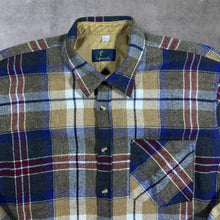 Load image into Gallery viewer, Vintage One Way Lumberjack Plaid Check Long Sleeve Flannel Shirt