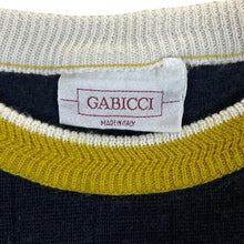 Load image into Gallery viewer, Vintage 90's GABICCI Made In Italy Colour Block Grandad Sweater Jumper