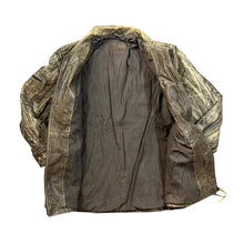 Load image into Gallery viewer, Vintage 90's MONPER Brown Mix Acid Wash Style Genuine Real Leather Jacket