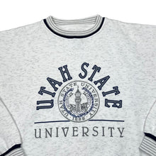 Load image into Gallery viewer, Vintage 90's Gear For Sports UTAH STATE UNIVERSITY College Souvenir Spellout Graphic Crewneck Sweatshirt