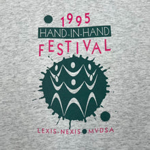 Load image into Gallery viewer, Vintage Oneita (1995) HAND-IN-HAND FESTIVAL “Brock” Spellout Graphic Single Stitch T-Shirt