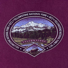 Load image into Gallery viewer, Vintage Prairie Mountain "Yellowstone National Park" Souvenir Burgundy Cotton T-Shirt