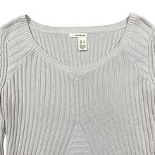 Load image into Gallery viewer, DKNY JEANS Classic Cotton Acrylic Knit Deep V-Neck Sweater Jumper