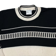 Load image into Gallery viewer, Vintage BHS Colour Block Patterned Acrylic Cotton Crewneck Knit Sweater Jumper