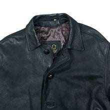 Load image into Gallery viewer, Vintage 90's REAL LEATHER Made In England Heavyweight Genuine Leather Button Jacket