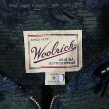 Load image into Gallery viewer, Vintage 90's WOOLRICH Made In USA Patterned Wool Hooded Zip Jacket