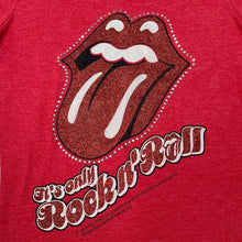 Load image into Gallery viewer, New Look x THE ROLLING STONES (2007) "It's Only Rock n' Roll" Diamante Spellout Graphic Rock Band Reprint T-Shirt