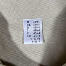 Load image into Gallery viewer, Vintage Black Faux Leather Panel Cowboy Western Beige Popper Long Sleeve Shirt GB 43/44