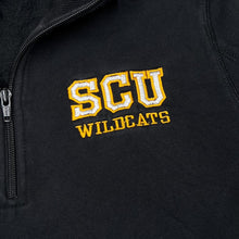 Load image into Gallery viewer, SCU WILDCATS Embroidered College Logo 1/4 Zip Pullover Sweatshirt