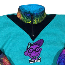 Load image into Gallery viewer, Vintage 90's Crazy Abstract Colour Block 1/4 Zip Pullover Fleece Sweatshirt