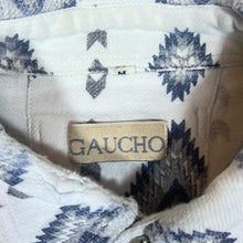 Load image into Gallery viewer, Vintage 90's GAUCHO Aztec Western Patterned Long Sleeve Flannel Shirt