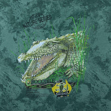 Load image into Gallery viewer, Vintage Australia Zoo "Crocodile" Souvenir Graphic Green Tie Dye Cotton T-Shirt