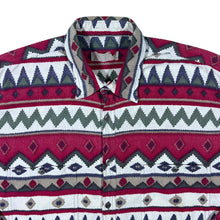 Load image into Gallery viewer, Vintage Aztec Crazy Abstract Patterned Multi Colour Long Sleeve Flannel Shirt