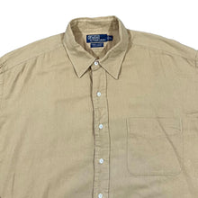 Load image into Gallery viewer, Early 00's POLO RALPH LAUREN "Lowell Sport" Dusty Yellow Beige Cotton Long Sleeve Shirt