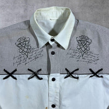 Load image into Gallery viewer, Vintage Gothic Western Folk Style White Beige Linen Cotton Long Sleeve Shirt