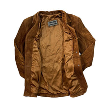 Load image into Gallery viewer, Vintage 90's WOODLAND Heavyweight Brown Genuine Suede Leather Button Jacket