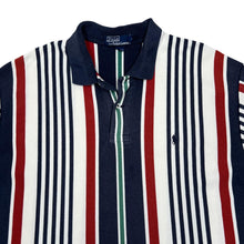Load image into Gallery viewer, Vintage POLO RALPH LAUREN Multi Striped Embroidered Mini Logo Short Sleeve Polo Shirt