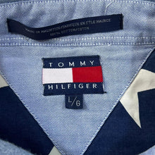 Load image into Gallery viewer, Vintage TOMMY HILFIGER USA Flag Colour Block Long Sleeve Button-Up Shirt
