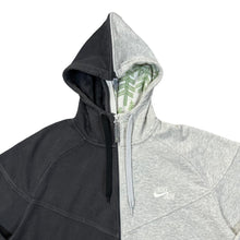 Load image into Gallery viewer, NIKE AIR Classic Split Colour Embroidered Mini Logo Zip Hoodie