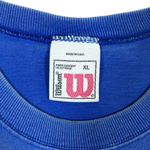 Load image into Gallery viewer, Vintage 90's WILSON Classic Mini Logo Graphic Distressed Faded Blue T-Shirt