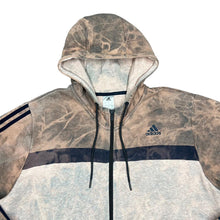 Load image into Gallery viewer, ADIDAS Colour Block Mini Logo Tie Dye Zip Hoodie