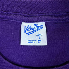 Load image into Gallery viewer, Vintage 90's Velva Sheen Disney IOWA Goofy Character Graphic Purple T-Shirt