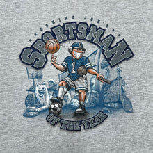 Load image into Gallery viewer, Early 00's Hanes Beefy SPORTSMAN OF THE YEAR "Got Sport?" Cartoon Spellout Graphic T-Shirt