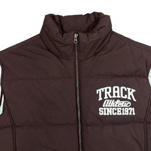 Load image into Gallery viewer, NIKE Track Athletic Water Repellent Smart Pocket System Brown Padded Puffer Gilet