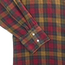 Load image into Gallery viewer, Vintage 90's Wrangler Western Pearl Snap Plaid Check Flannel Cotton Long Sleeve Shirt