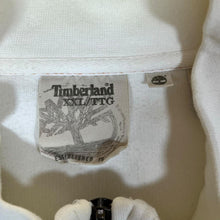 Load image into Gallery viewer, TIMBERLAND Embroidered Logo Spellout White Zip Sweatshirt Top