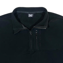 Load image into Gallery viewer, ANIMAL Classic Embroidered Spellout Surfer Skater Black 1/4 Zip Pullover Fleece Sweatshirt